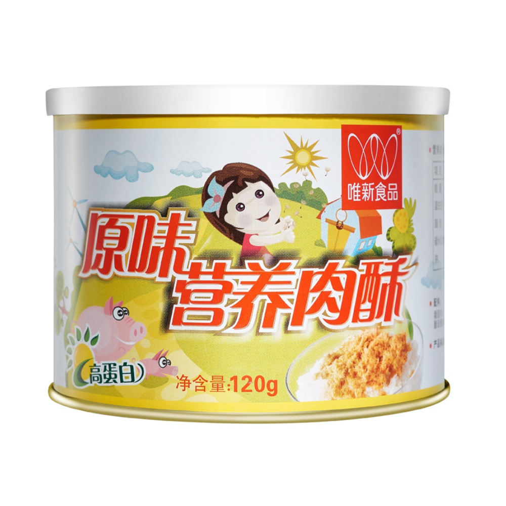 拍1件6折！唯新肉松原味营养肉酥120g