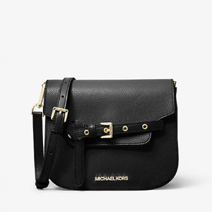 Michael Kors Emilia 皮革马鞍小号斜挎包
