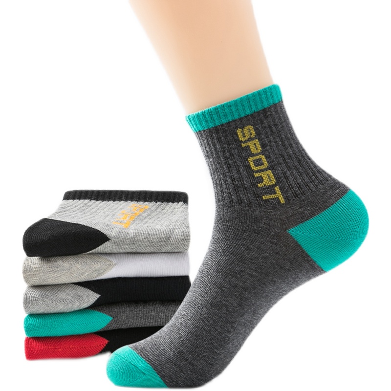 男士中筒袜春夏薄款10双