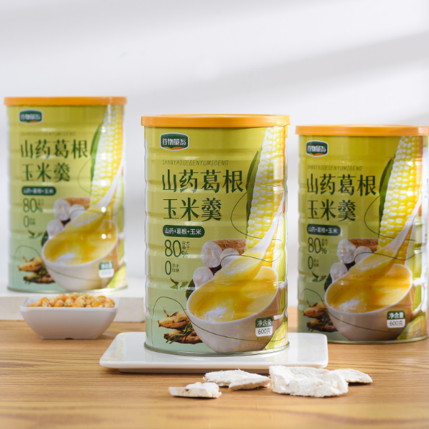 9.9元包邮！恬必优山药葛根玉米羹一罐600G