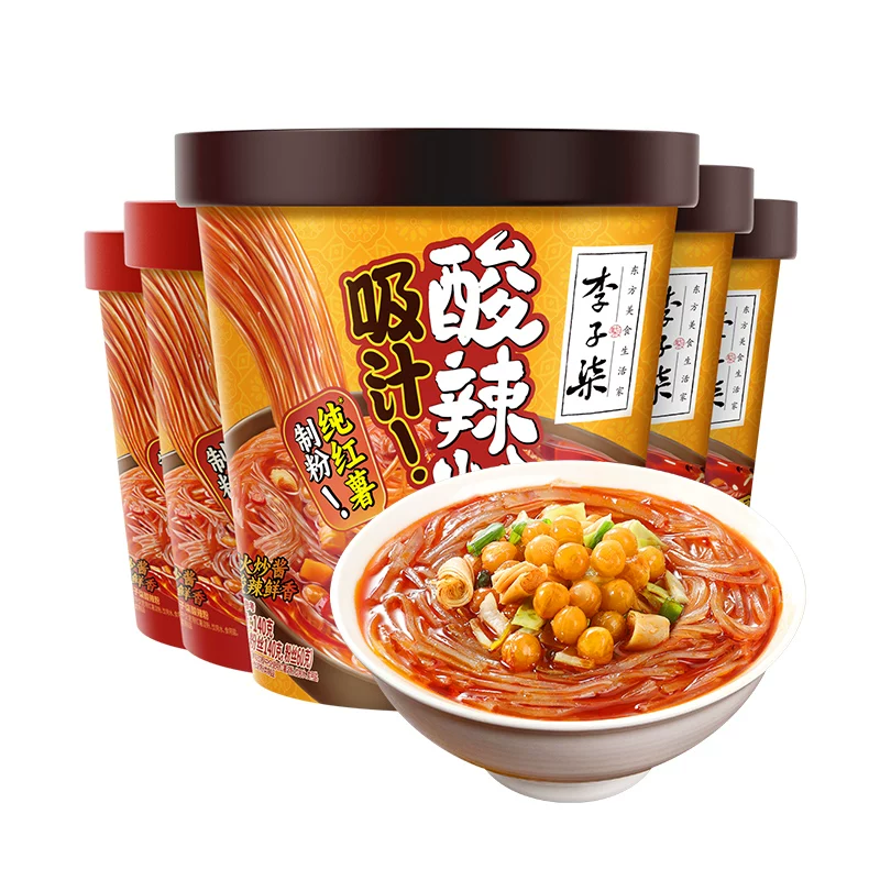 李子柒酸辣粉140g*3杯+酸辣粉103g*2杯