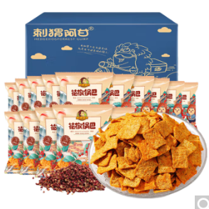 7.9元包邮！刺猬阿甘 花椒锅巴15g*15包