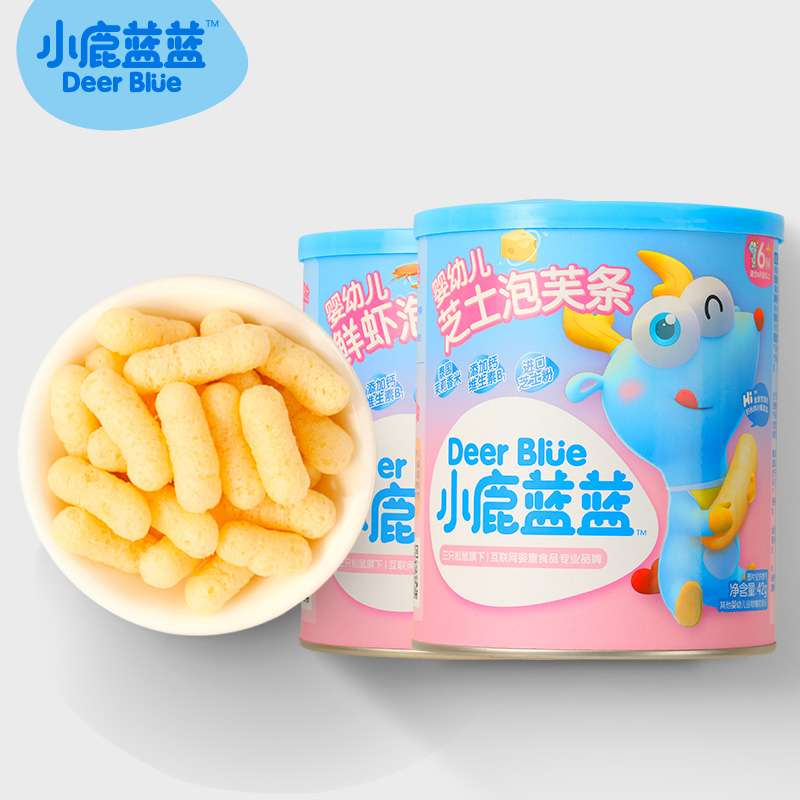 小鹿蓝蓝婴儿泡芙条宝宝