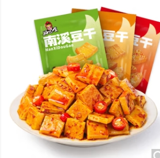 18.9元包邮！好巴食 非转基因大豆南溪豆干 混合味 约80包