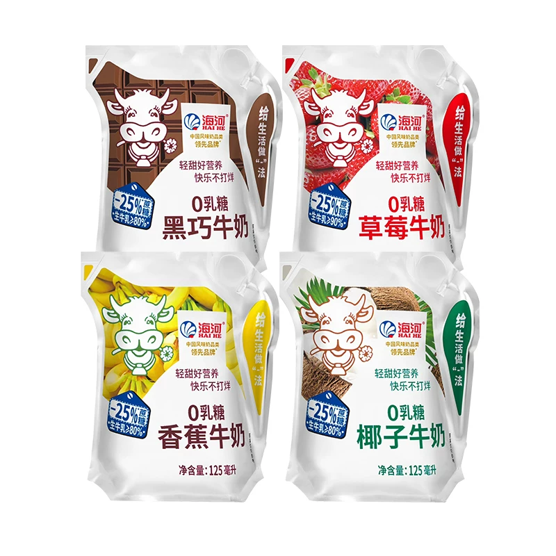 海河0糖牛奶多口味任选125ml*12袋