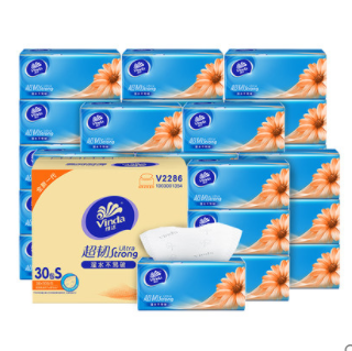 返15元猫卡后31.45元包邮！维达 超韧抽纸3层110抽30包S码