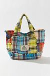 BDG Flannel Patchwork Mini Tote 包