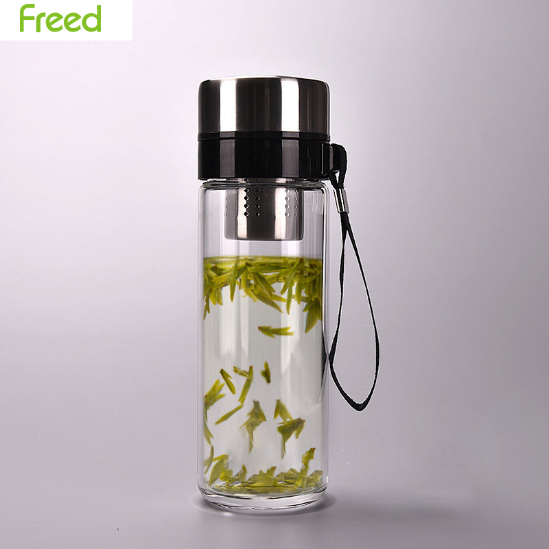 YEWATIN！高硼硅双层玻璃茶杯