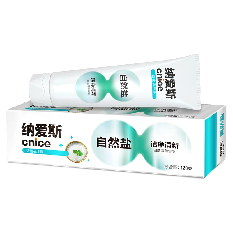 4*120g纳爱斯白盐牙膏+鲜果牙膏