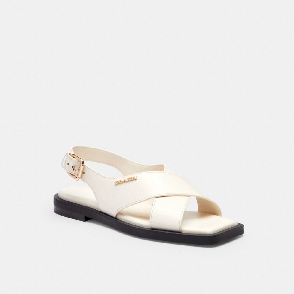 coach link criss cross sandal CAP62-CHK