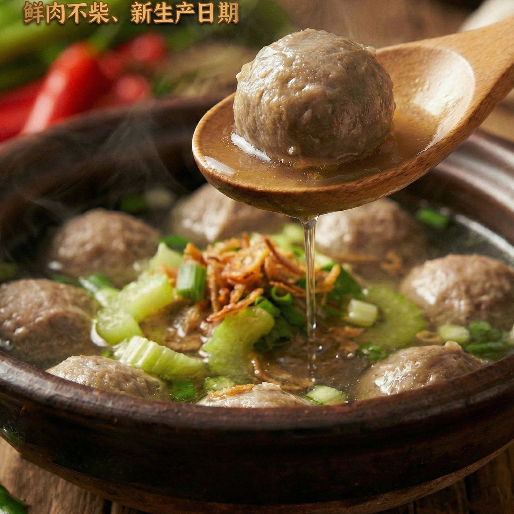 标题：潮汕牛肉丸火锅丸子折后6.6元/袋