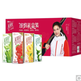 80元包邮！蒙牛 真果粒牛奶饮品 四种口味缤纷礼盒装250g*24盒*2件