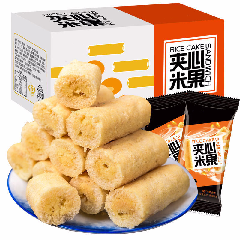 【融兆】 夹心米果 蛋黄味买22根送22根 发整箱