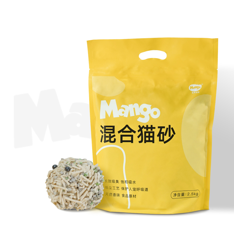 Mango蛮果1.5mm超细混合猫砂6L