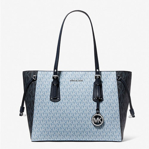 MICHAEL KORS 中号双色徽标托特包