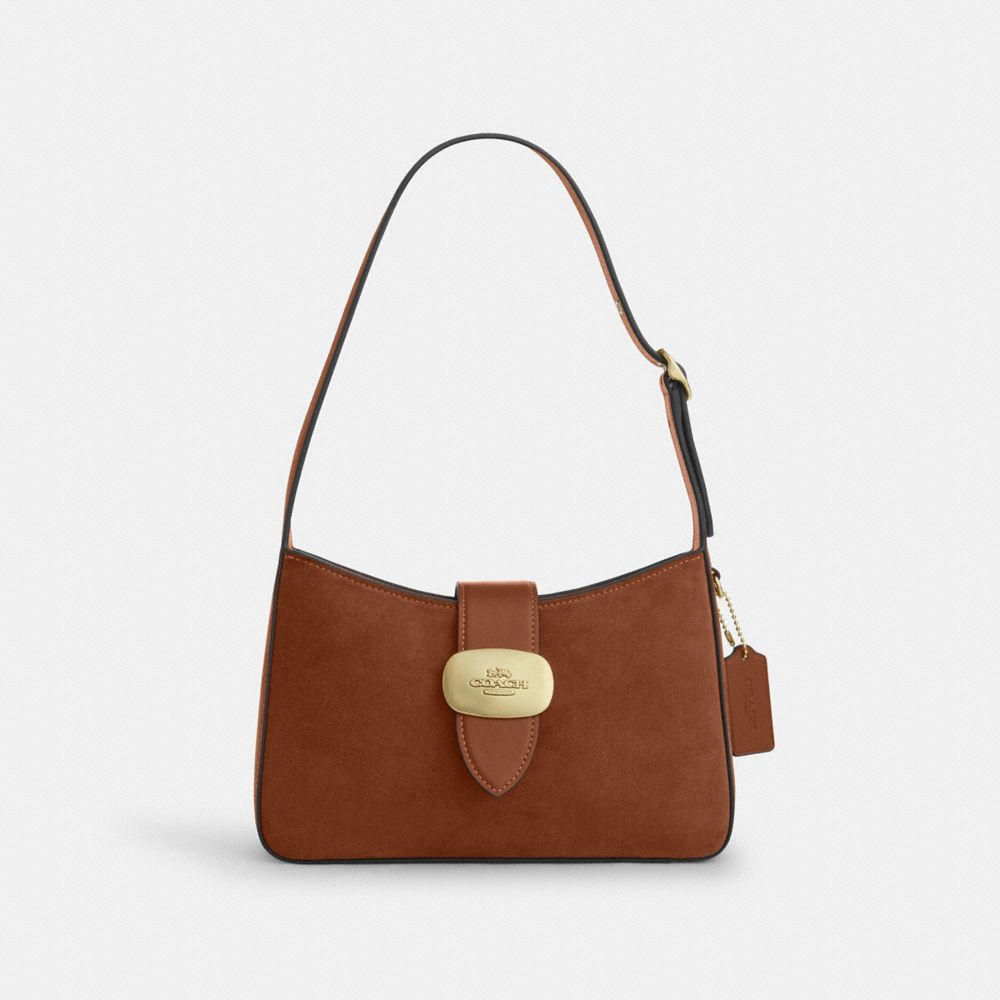 coach eliza shoulder bag with zipper closure