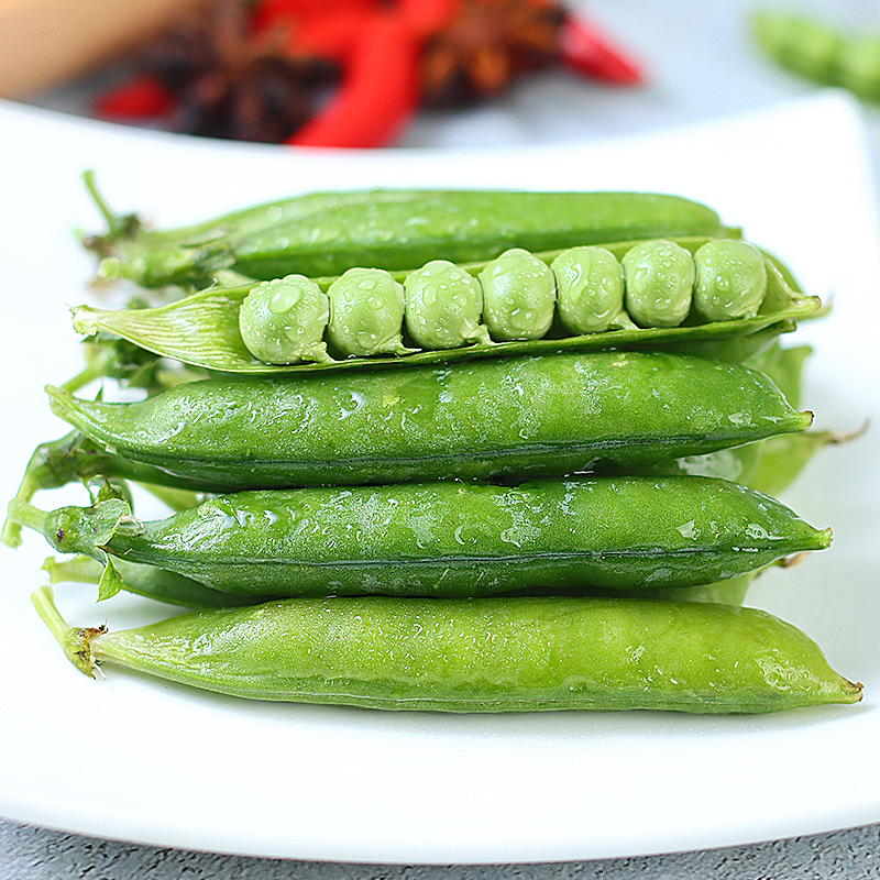 云南生鲜蔬菜新鲜季豌豆带壳甜豌豆粒