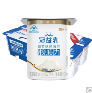 21.5元包邮！蒙牛 冠益乳酸奶100g*8杯，买一送一
