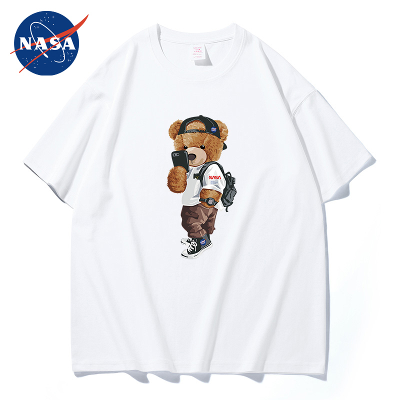 【JD旗舰店】NASA小熊t恤男宽松ins潮
