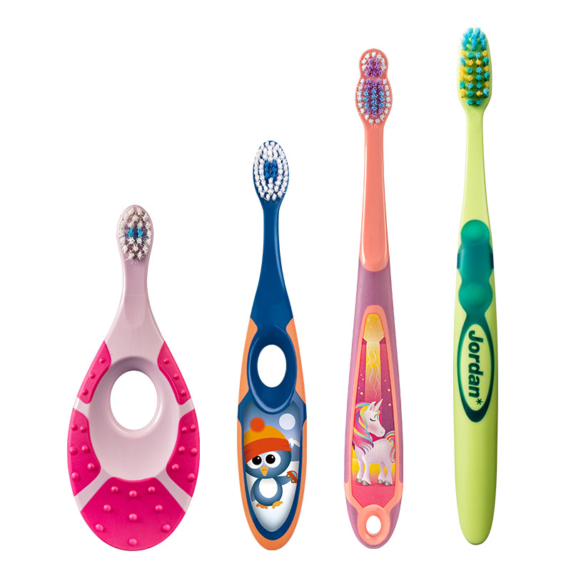 Jordan1-3-6-9-12岁以上青少年软毛牙刷4支