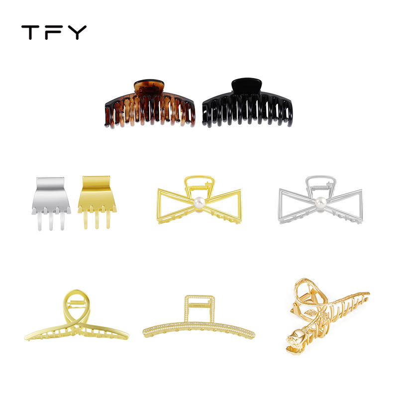 鲨鱼夹发夹女后脑勺抓夹发卡金属网红