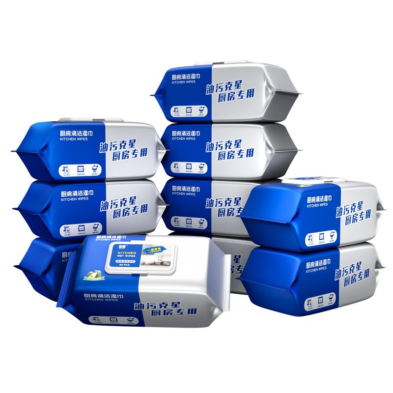 稳定签到！去污厨房湿巾60抽