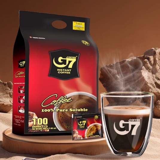 25.21元包邮！G7美式速溶纯黑咖 2g*100杯