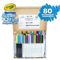 Crayola绘儿乐 Super Tips 可水洗水彩笔马克笔80支套装
