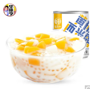 19.8元包邮！华味亨  黄桃西米露罐头 312g*6罐