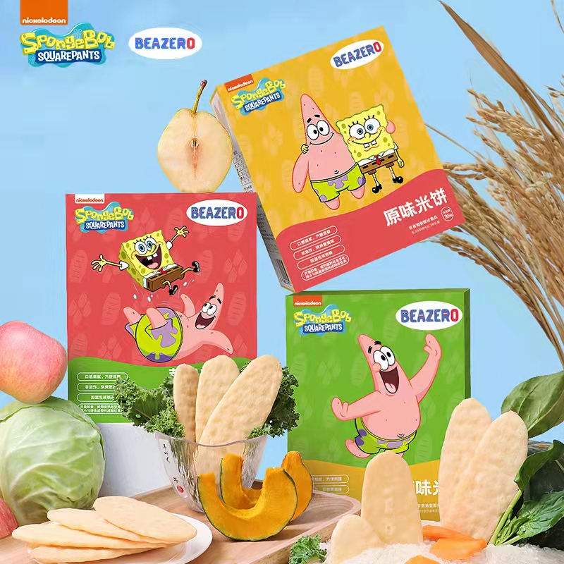 海绵宝宝旗舰店幼儿米饼3盒