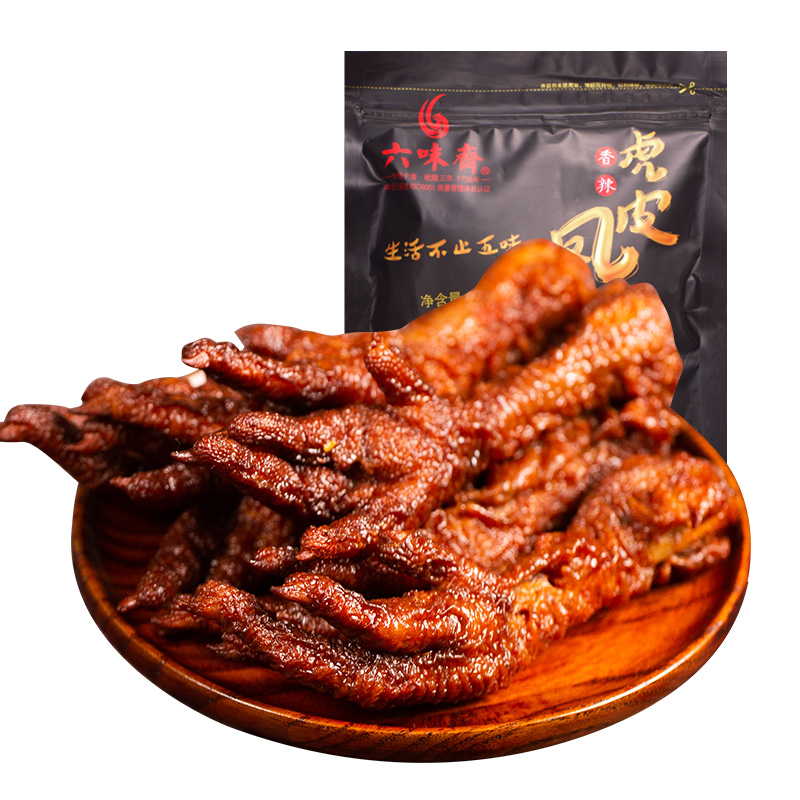 六味斋香辣虎皮凤爪3袋600g