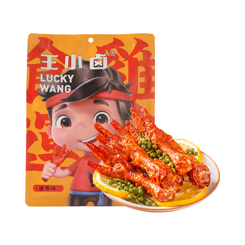 【凑单30.9三袋】王小卤虎皮凤爪卤味