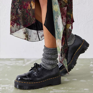 Dr Martens Quad 1461 Platform Derbys厚底3孔女款马丁靴