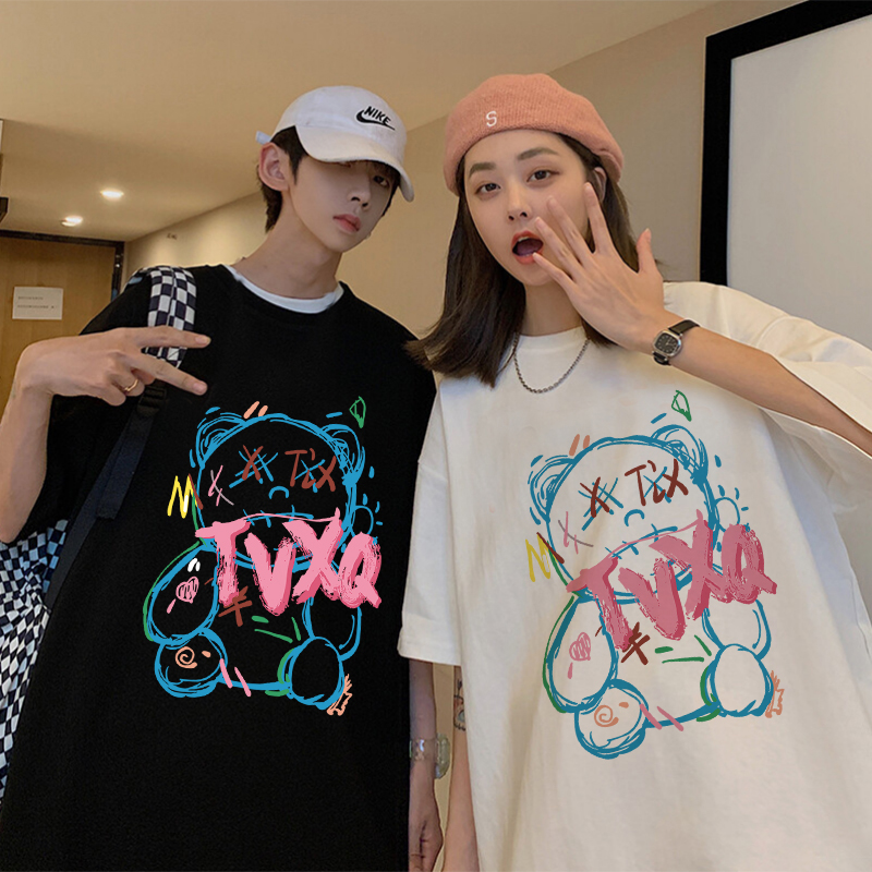 【拍2件29.9！】情侣装卡通短袖共2件