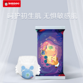 5.9元包邮！巴布豆 深海维E系列 婴儿拉拉裤 XL4片 