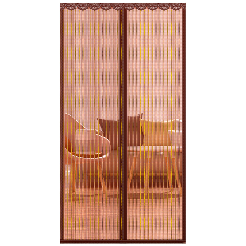 加密金刚纱网防蚊蝇免打孔自吸门帘