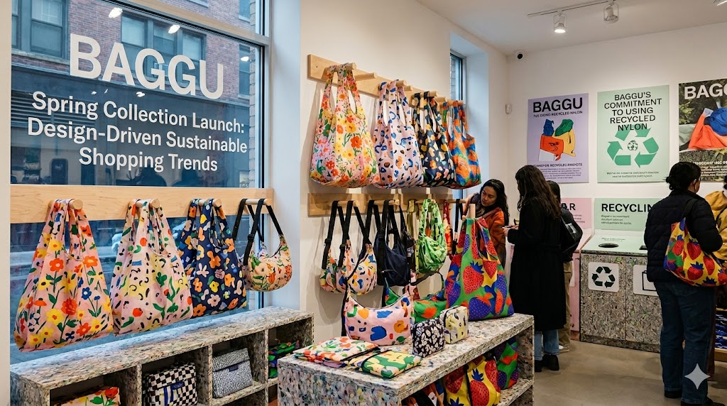 Baggu x Urban Outfitters Spring Collection Printed Tote Bags