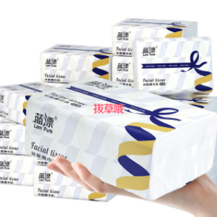5.1元包邮！蓝漂L码大号抽纸3大包1080张