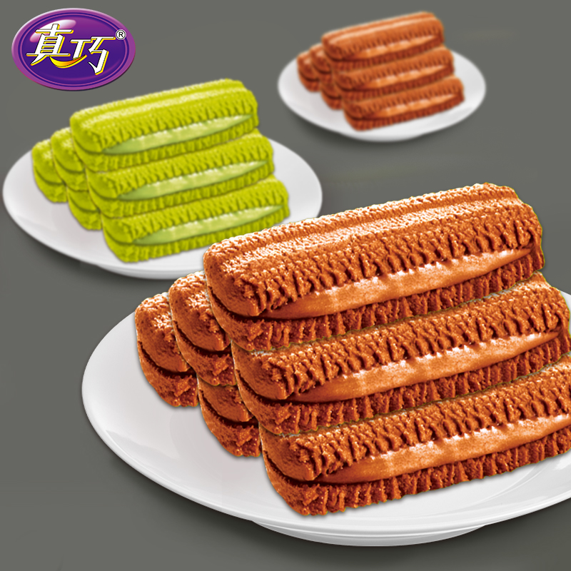 【拍5件19.9！】真巧曲奇饼干72g