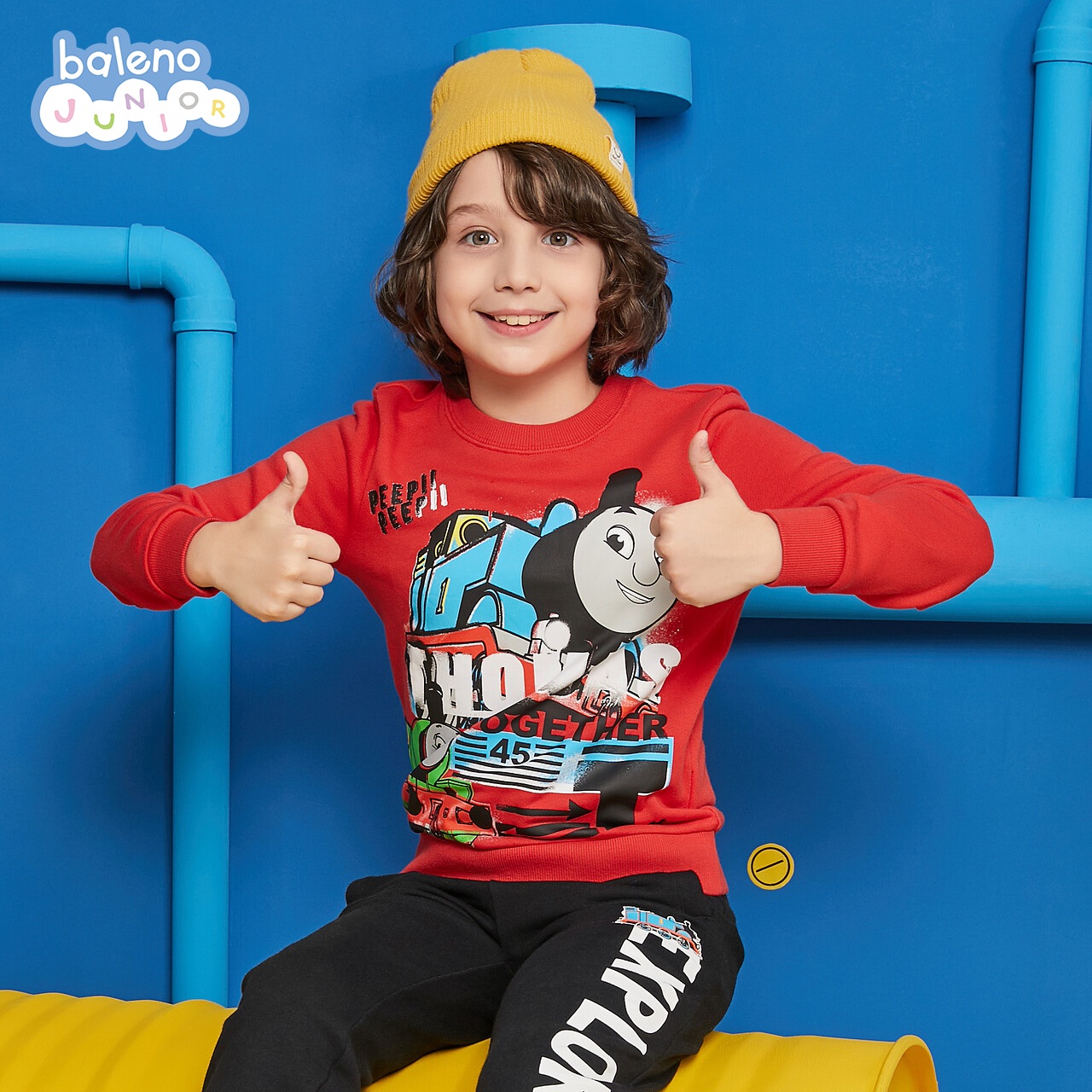 班尼路儿童长袖圆领卫衣