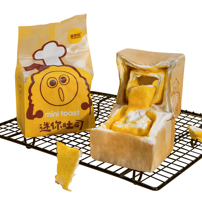 【拍4件！】咸蛋黄手撕面包共90g*4