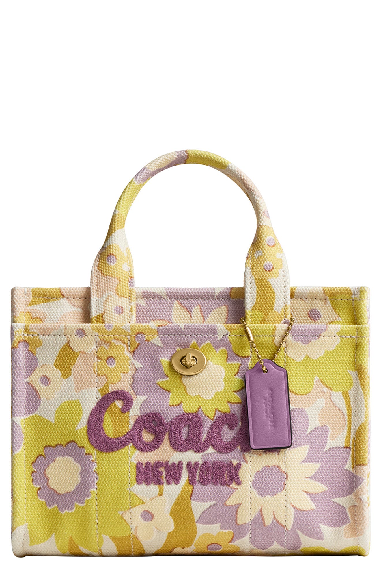 COACH Floral Canvas Cargo Tote