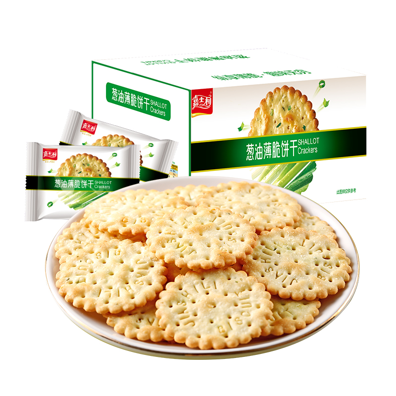 【嘉士利】葱油薄脆饼干828g/箱