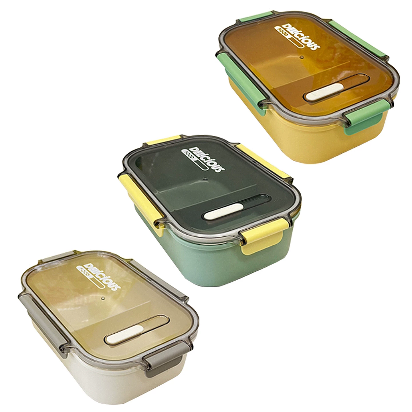 梵施家品微波炉加热304不锈钢分格饭盒