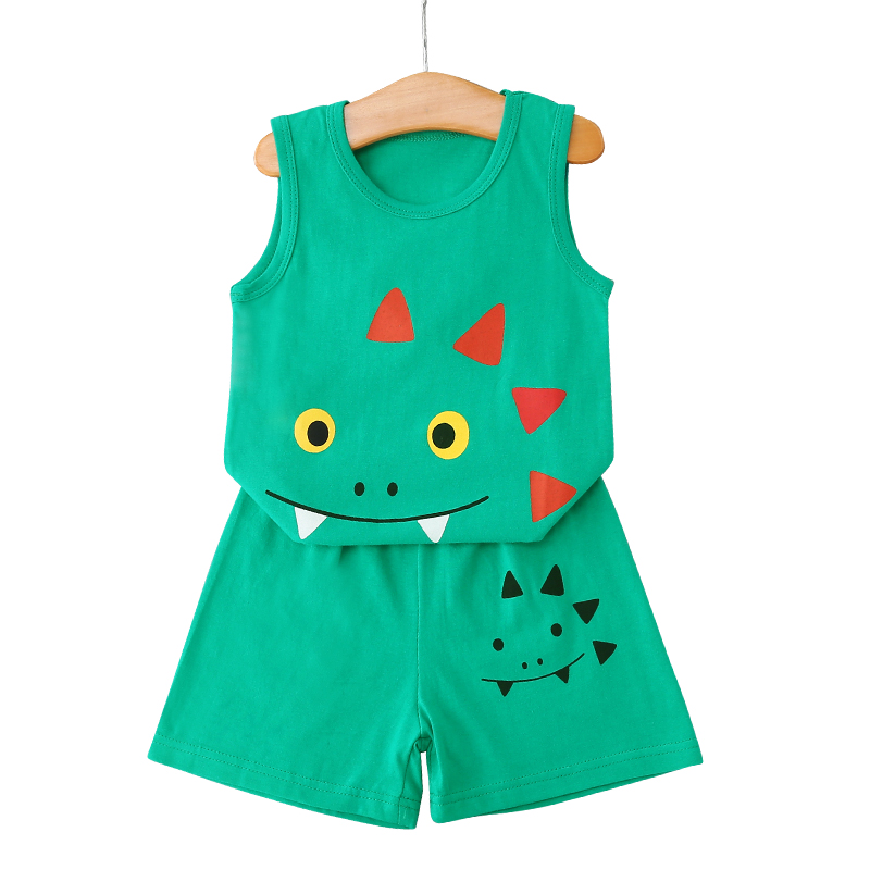 【稳定签到】儿童背心套装夏季薄款透气