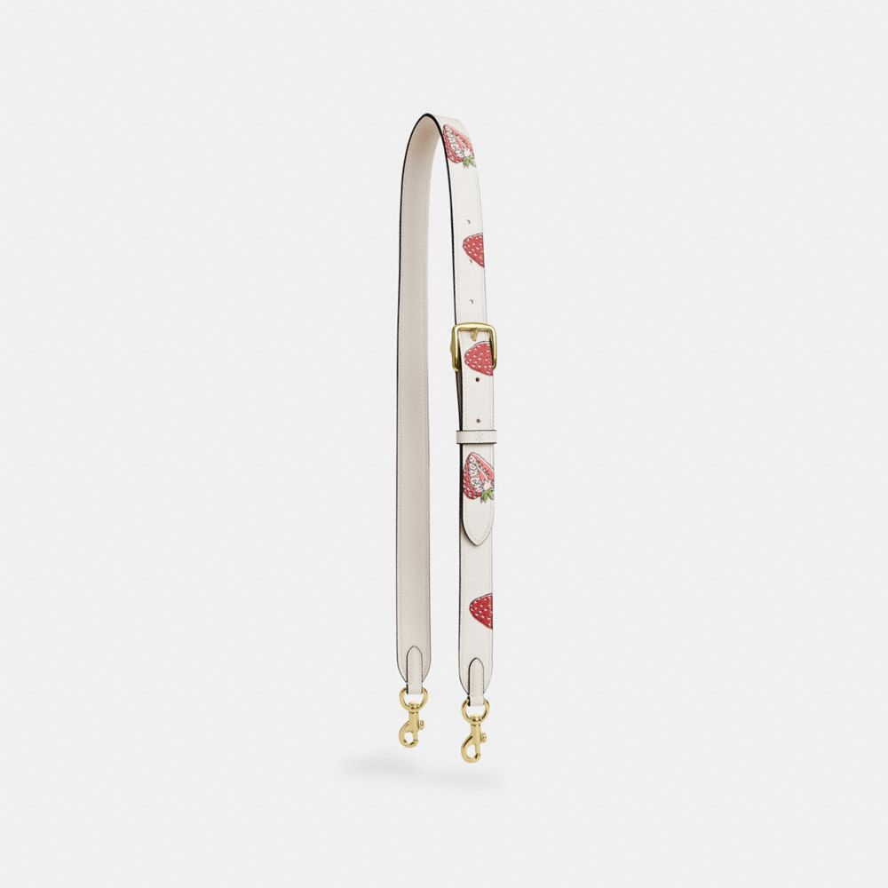 coach reversible strap with strawberry print CAP17-IMCAH