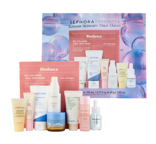 丝芙兰韩系护肤套装：5折入手，含10款明星单品
