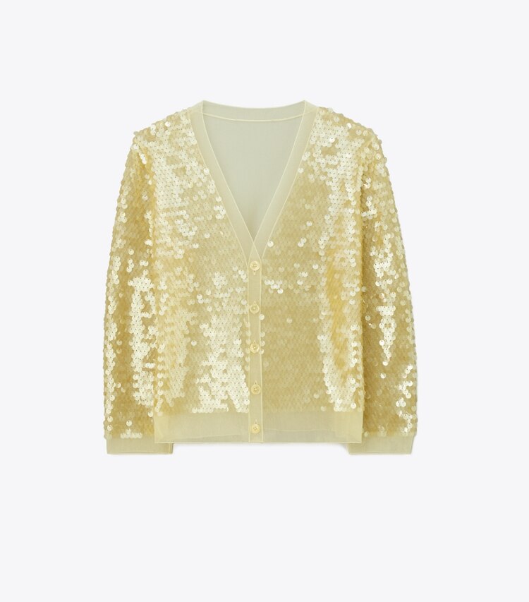 tory burch Sequin-Front Cardigan