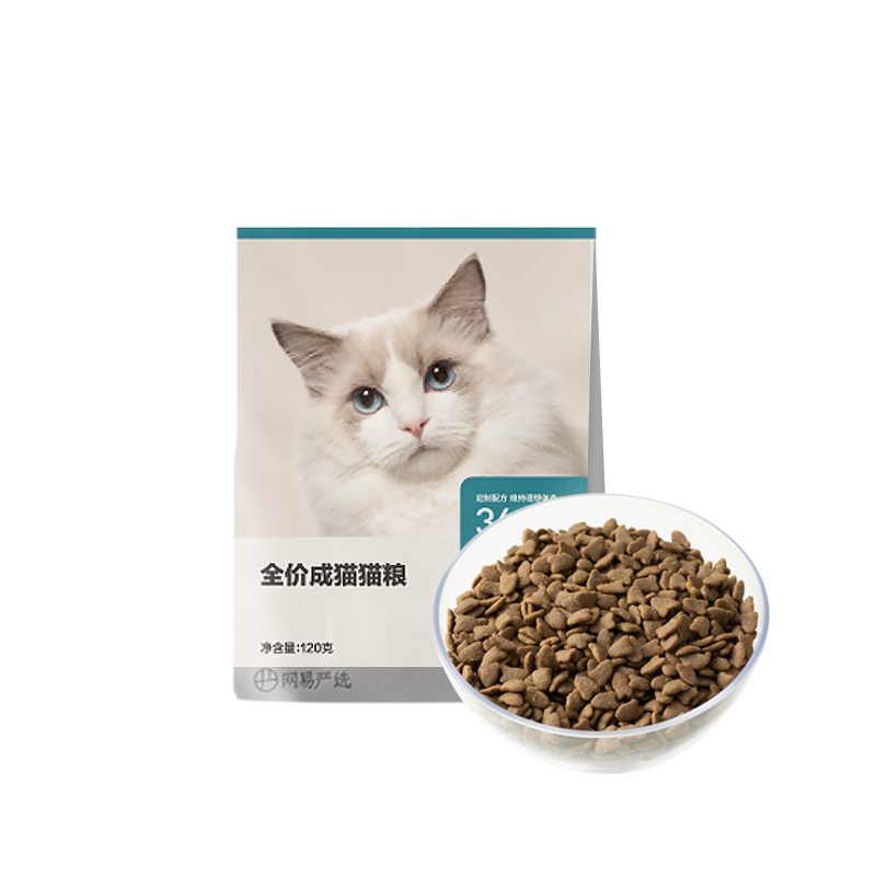 网易严选全价成猫粮120g