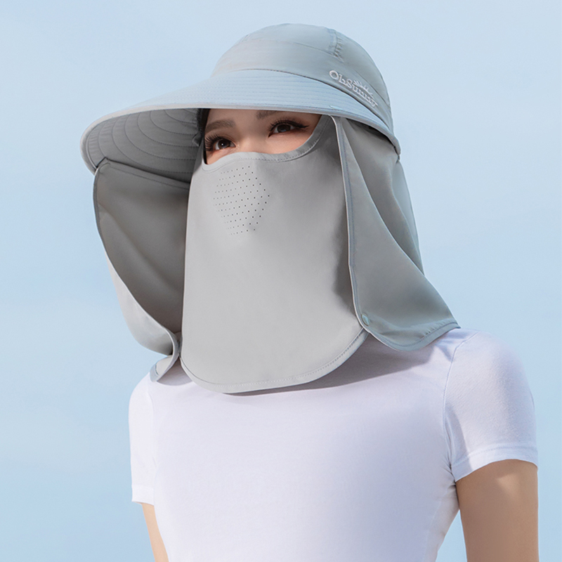 ohsunny防晒帽女遮脸护颈防紫外线